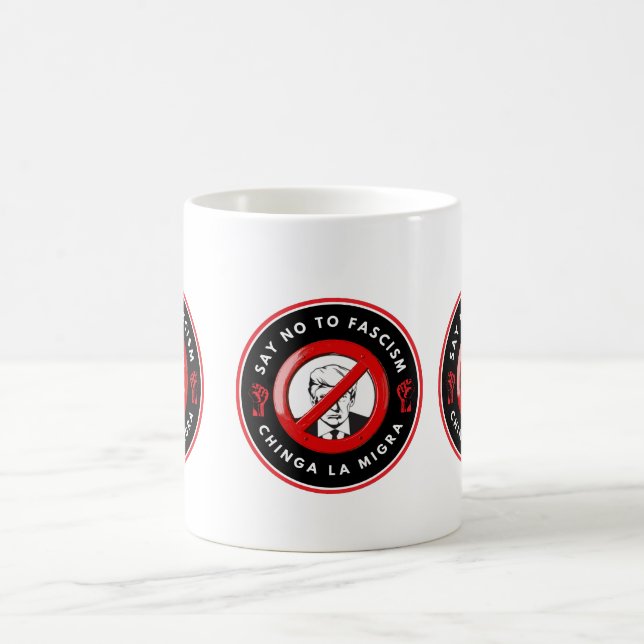Mug Veste en jean anti-fasciste (Centre)