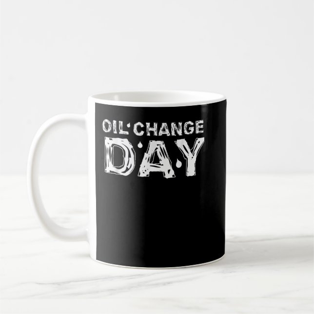 Mug Vêtements mécaniques Jour du changement d'huile (Gauche)