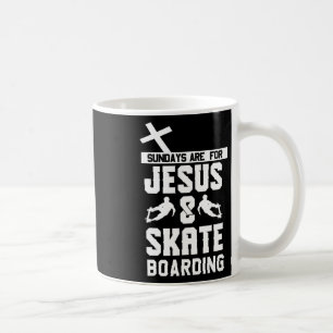 Mug Vêtements Skateboarding Et Jésus - Skateboarde Mig