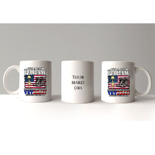 Mug Vétéran Papa Papaw Rien N'A Peur Moi Personnalisab