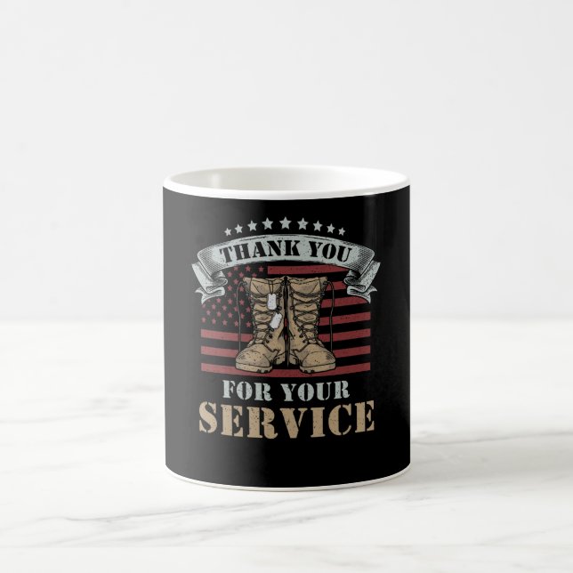Mug Veterans Day Gift Thank You for your service (Centre)