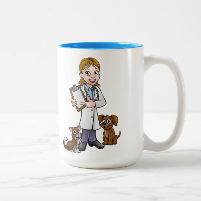 Mug vétérinaire Animé (Droit)