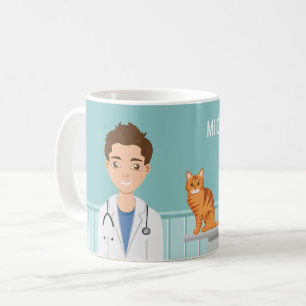 Mug Vétérinaire Homme Vétérinaire Médecin Animalier Et