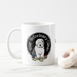 Mug Vétérinaire Vieux Anglais Berger Gris 1 Cute Vet