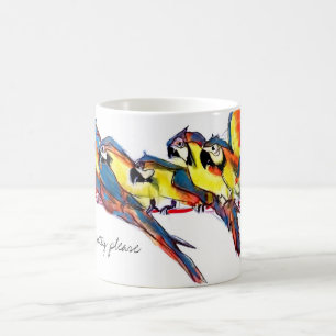 Mug Veuillez assez les perroquets d'ara