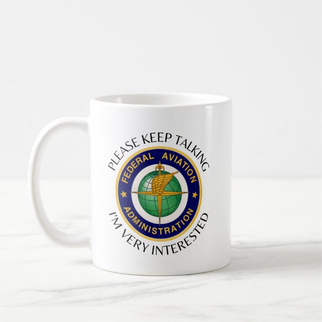 Mug Veuillez continuer à parler de la muscade de la FA (Gauche)