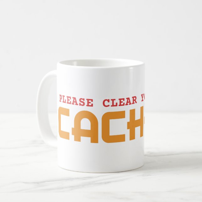 MUG VEUILLEZ DÉCLENCHER VOTRE CACHE - PUITS INFORMATIQ (Devant gauche)