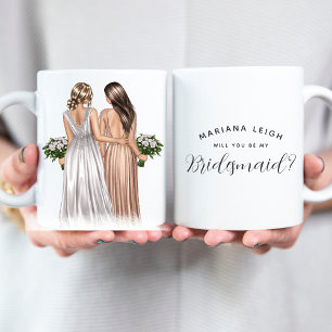 Mug Veux-tu être ma demoiselle d'honneur? Girls In Gow