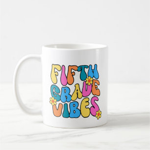 Mug Vibes colorées de cinquième année - Retour à l'éco