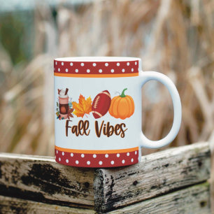 Mug Vibes d'automne Épice de citrouille Football 