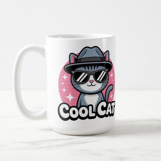Mug Vibes de Chat Cool (Gauche)