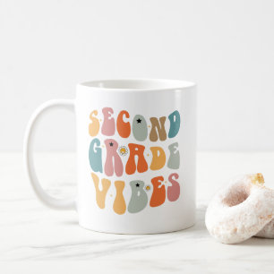 Mug Vibes de deuxième année Retour à l'école École gro