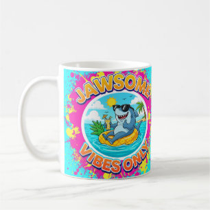 Mug Vibes de Jawsome Caricature de requin seulement