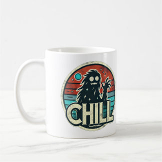 Mug Vibes de nuit rétros : Bigfoot et Lune