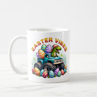 Mug Vibes de Pâques Dino sur un camion Monster avec Oe