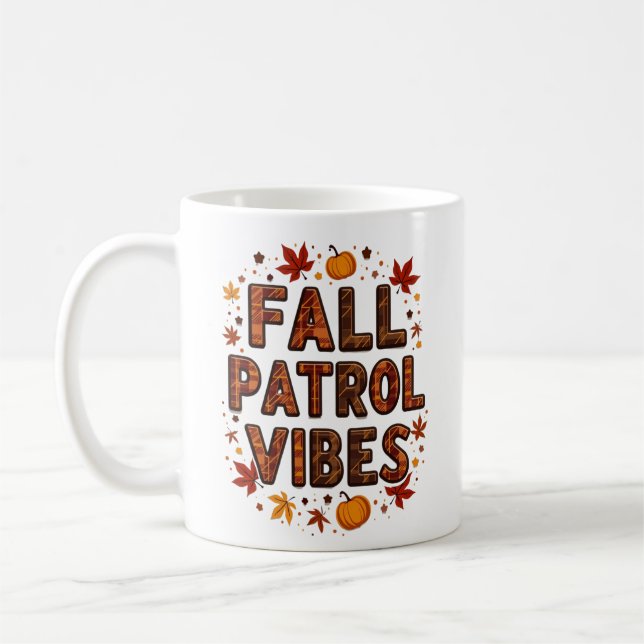 Mug Vibes de patrouille Automne Officier de police (Gauche)