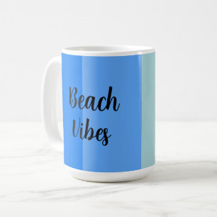 Mug Vibes De Plage, Bleues