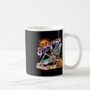 Mug Vibes de Summerween Citrouille de squelette Vacanc
