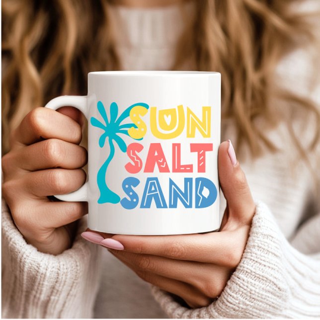 Mug Vibes d'été de sable fin (Créateur téléchargé)