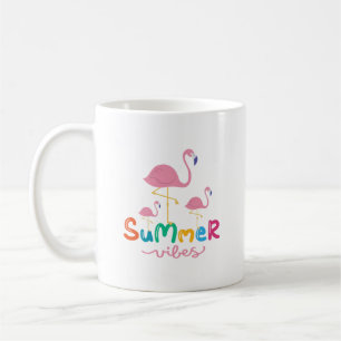 Mug Vibes Et Flamants roses D'Été