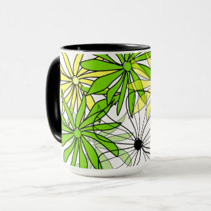 Mug Vibes fraîches : Coupe de café floral coloré