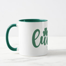 Mug Vibes Lucky de la Saint Patrick avec trèfle vert