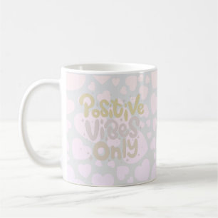 Mug Vibes positives uniquement de couleur neutre style