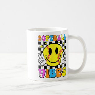 Mug Vibes Rétro Groovy Softll Game Day Filles Wo