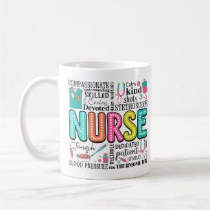 Mug Vibes Vintages de soins infirmiers rétro pour les 