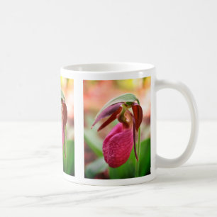 Mug Vibrant Lady Slipper Orchid Flower