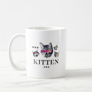 Mug Vibrations de chaton adorable Conception pour am