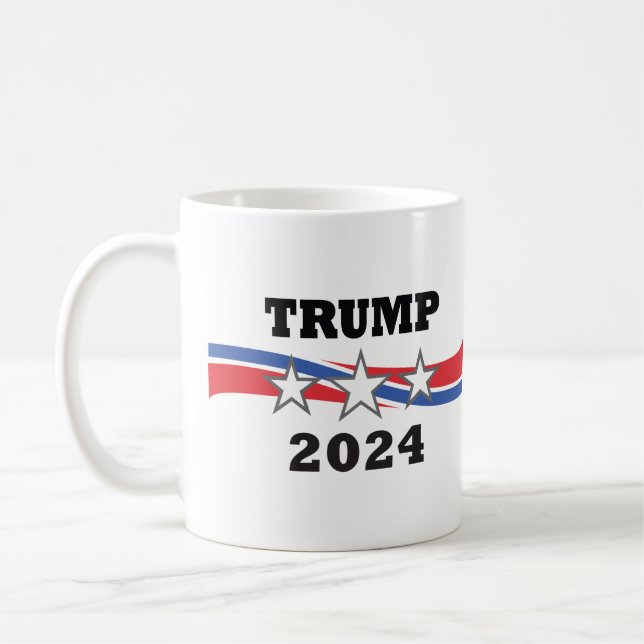 Mug Victoire de Trump 2024 aux étoiles et aux rayures (Gauche)