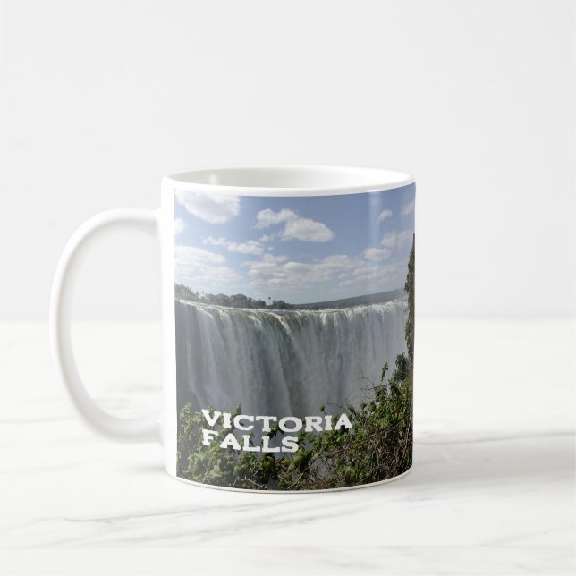 Mug Victoria Falls, Zambie, Zimbabwe Café M à deux ton (Gauche)
