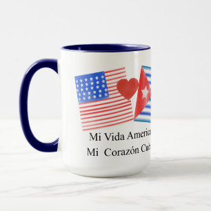Mug Vida americano, corazón cubano