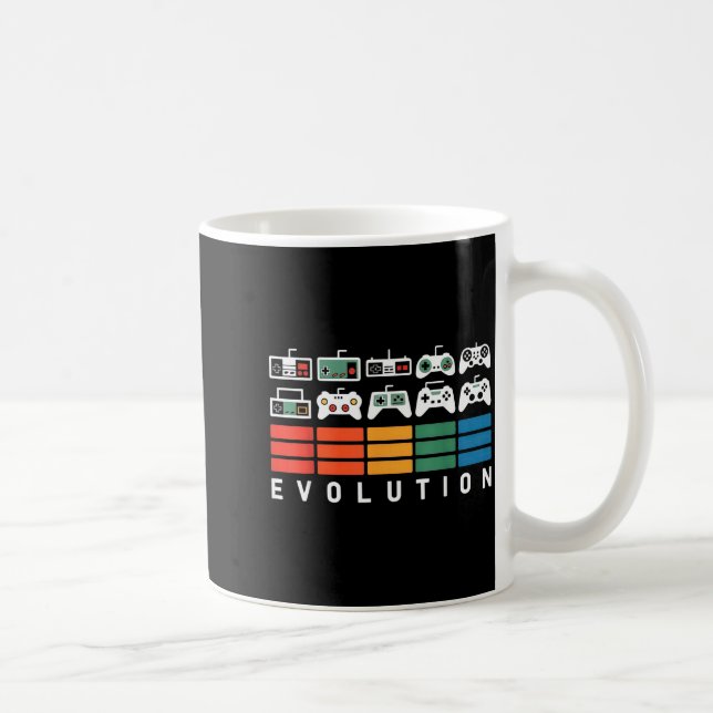 Mug Video Game Controller Evolution 80s 90s Retro Gami (Droite)