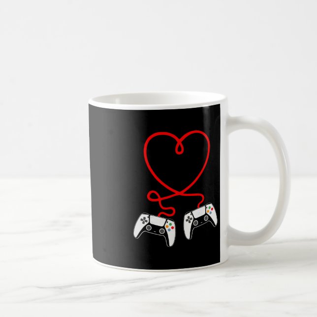 Mug Video Gamer Valentines Day With Controllers Heart  (Droite)