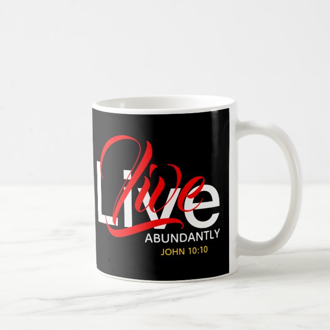Mug VIE ABONDANTE Monogramme chrétien (Droite)