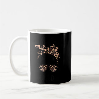 Mug Vie de femme classique avec Leopard Messy Bun D de