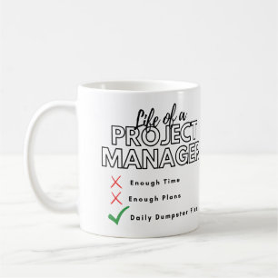 Mug Vie d'un incendie d'un gestionnaire de projet