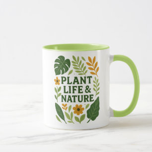 Mug Vie et nature plante - Design botanique