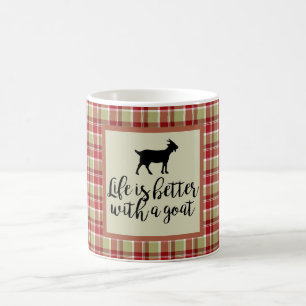 Mug Vie Meilleure Avec Plaid De Chèvre