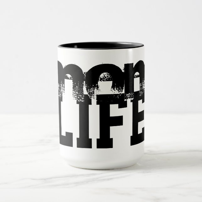 Mug VIE MOM mignonne et amusante | (Centre)
