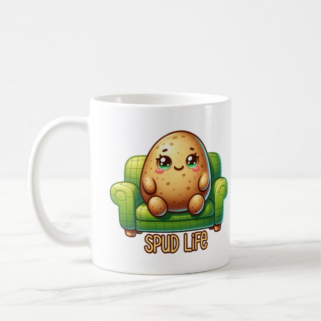 Mug Vie pude, Pomme de terre de canapé (Gauche)