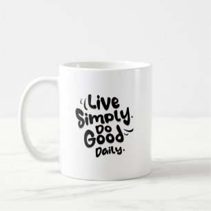 Mug Vie simple, Coeur nature : Inspiration quotidienne