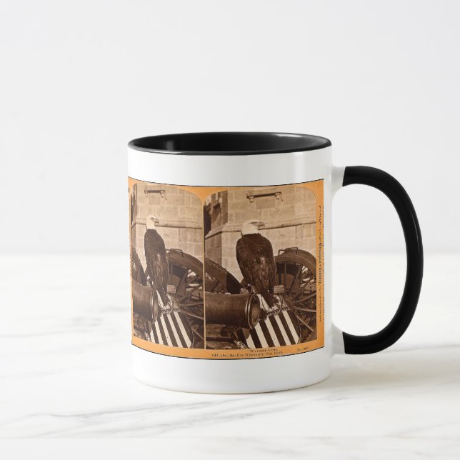 Mug Vieil Abe, l'aigle Stereoview de guerre du (Droite)