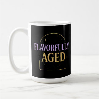 Mug Vieilli avec saveur | Typographie de luxe rose et
