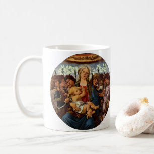 Mug Vierge à l'Enfant avec huit anges par Botticelli
