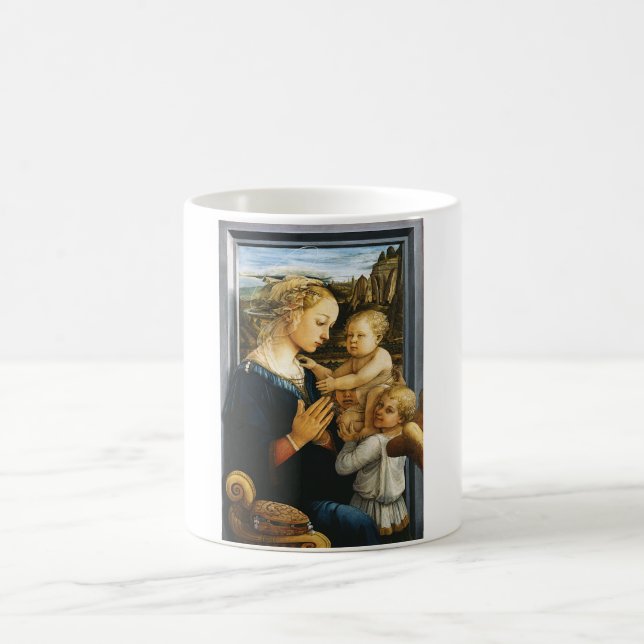 Mug Vierge avec enfant et deux anges, Filippo Lippi (Centre)