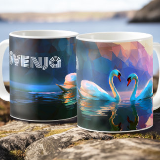 Mug Vierge cygne scandinave - Symbole du cygne nordiqu
