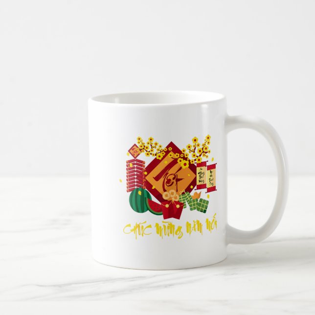 Mug Vietnamese Lunar New Year 2026 Tet Viet Chuc Mung  (Droite)